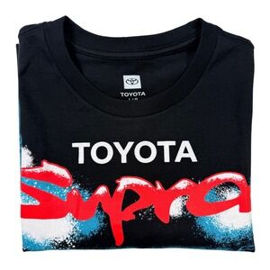 Toyota Supra MK III 1986 T-Shirt Mens Large Black Nee Graphic JDM Tee